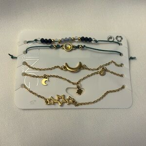 Icing Moon and Stars Bracelet Set